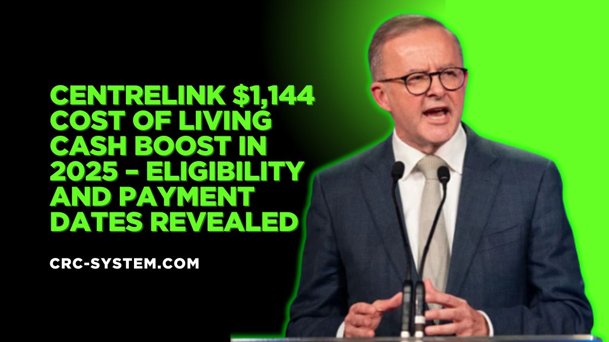 Centrelink $1,144 Cost of Living Cash Boost in 2025 – Eligibility and Payment Dates Revealed