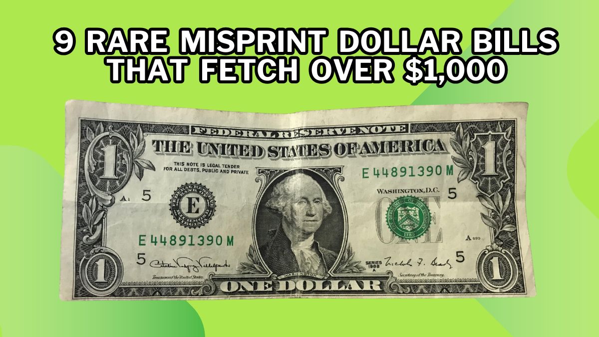 9 Rare Misprint Dollar Bills That Fetch Over $1,000